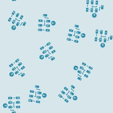 Information architecture ux ui design glyph seamless pattern Illustrazione stock
