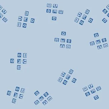 Information architecture ux ui design glyph vector seamless pattern Illustrazione stock