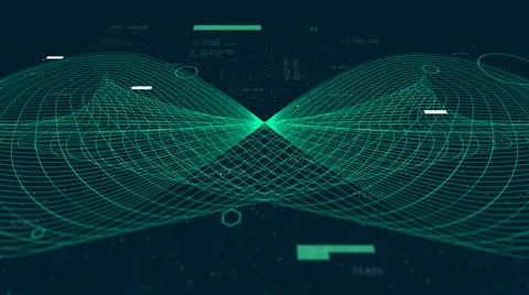 Information artificial neural network, cluster analysis of big data stream fu Stock Illustration