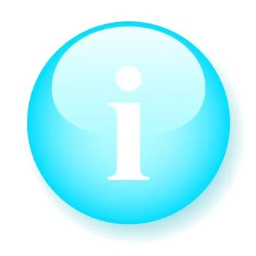 Information, blue button Stock Illustration