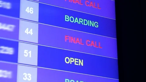 An information board displays in three languages, Thai, English and Chinese Video stock 70116296