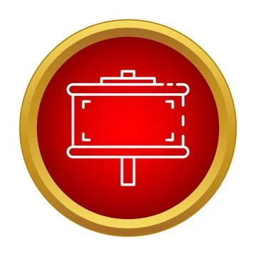 Information board icon showing important notice message Stock Illustration