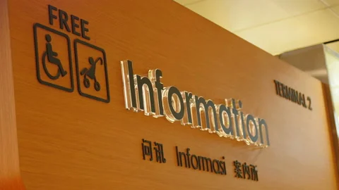 Information Board Sign Stock Footage 132186345