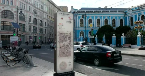 Information Board on the street Stock Footage 68054145