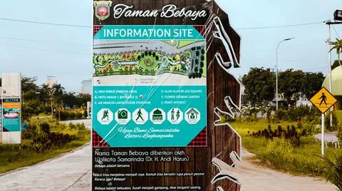 Information boards Stock Photos