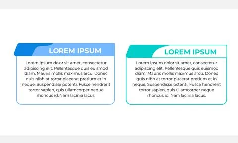 Information Card Set with Headers and Placeholder Text for Organized Conten.. Stock Illustration