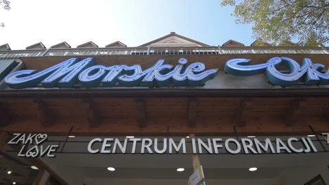 Information Centre in Zakopane Stock Footage 94448979