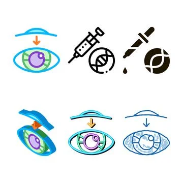 Information chip on hand minimal biomaterial vector icon Stock Illustration