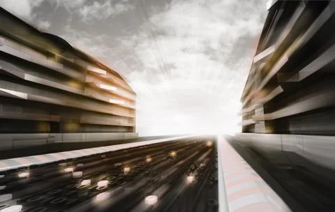 Information city street with binary code road wallpaper illustration 스톡 일러스트