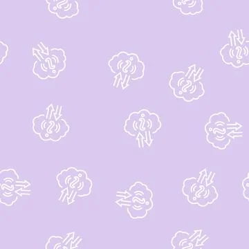 Information cloud storage line seamless pattern イラスト素材
