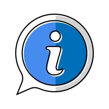 Information color icon vector illustration Illustrazione stock