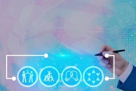 Information Computerization With Infographic Elements And Flat Icons. Latest 库存照片