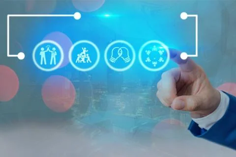 Information Computerization With Infographic Elements And Flat Icons. Latest 库存照片