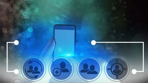 Information Computerization With Infographic Elements And Flat Icons. Latest 库存照片