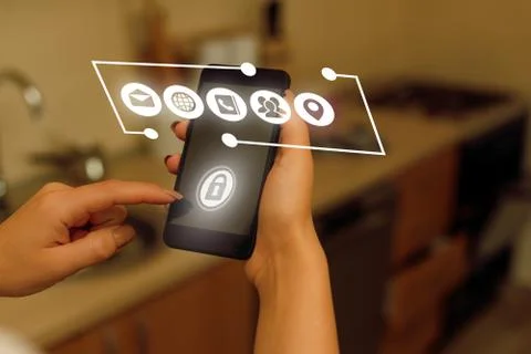 Information Computerization With Infographic Elements And Flat Icons. Latest 库存照片
