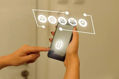 Information Computerization With Infographic Elements And Flat Icons. Latest 库存照片