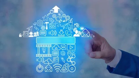 Information Computerization With Infographic Elements And Flat Icons. Latest 库存照片