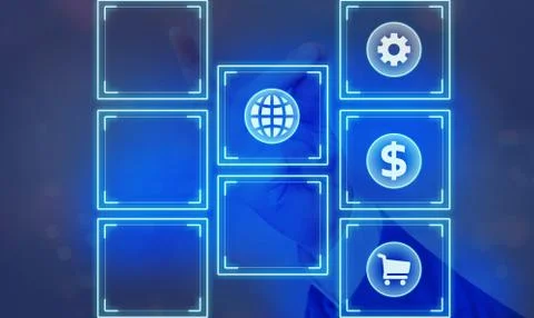 Information Computerization With Infographic Elements And Flat Icons. Latest 库存照片