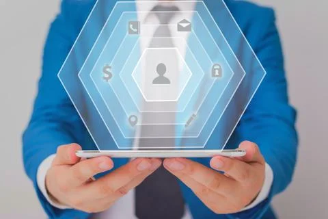 Information Computerization With Infographic Elements And Flat Icons. Latest 库存照片