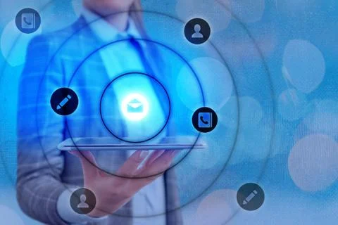 Information Computerization With Infographic Elements And Flat Icons. Latest 库存照片