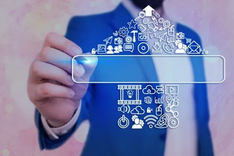 Information Computerization With Infographic Elements And Flat Icons. Latest 库存照片