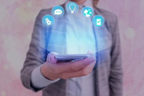 Information Computerization With Infographic Elements And Flat Icons. Latest 库存照片