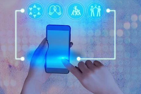 Information Computerization With Infographic Elements And Flat Icons. Latest 库存照片