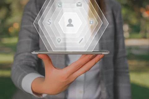 Information Computerization With Infographic Elements And Flat Icons. Latest 库存照片