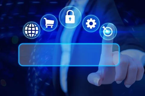 Information Computerization With Infographic Elements And Flat Icons. Latest 库存照片