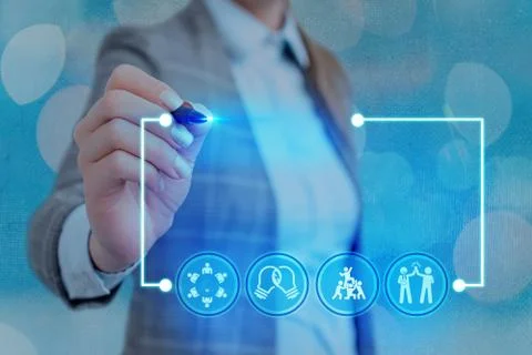 Information Computerization With Infographic Elements And Flat Icons. Latest 库存照片