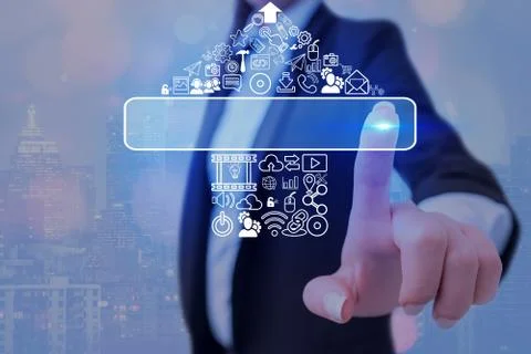 Information Computerization With Infographic Elements And Flat Icons. Latest 库存照片