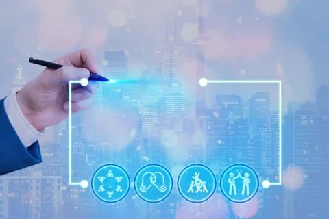 Information Computerization With Infographic Elements And Flat Icons. Latest 库存照片