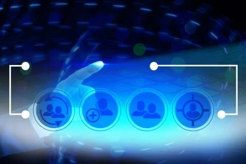 Information Computerization With Infographic Elements And Flat Icons. Latest 库存照片