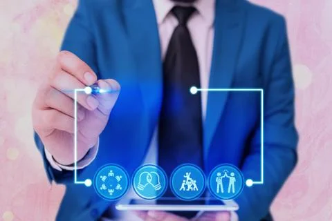 Information Computerization With Infographic Elements And Flat Icons. Latest 库存照片