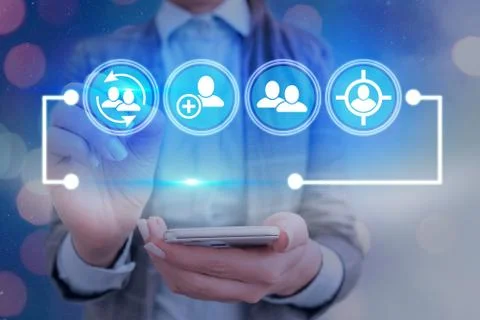 Information Computerization With Infographic Elements And Flat Icons. Latest Stock Photos