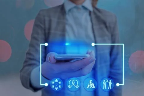 Information Computerization With Infographic Elements And Flat Icons. Latest 库存照片