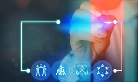 Information Computerization With Infographic Elements And Flat Icons. Latest 库存照片