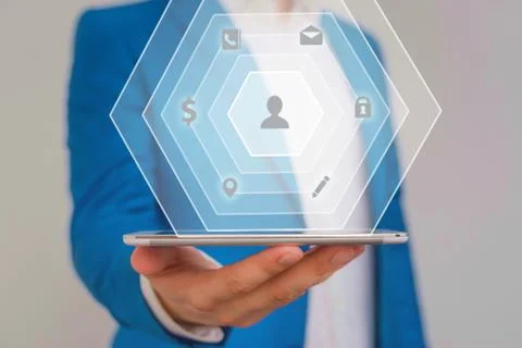 Information Computerization With Infographic Elements And Flat Icons. Latest 库存照片