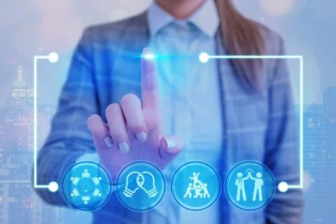 Information Computerization With Infographic Elements And Flat Icons. Latest 库存照片