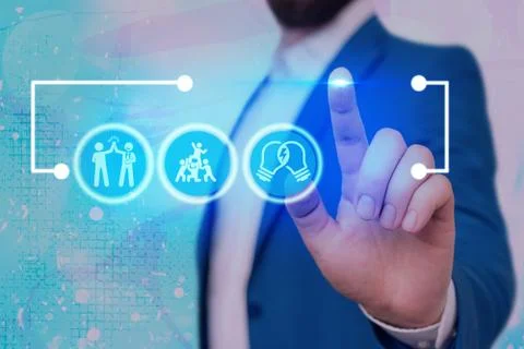 Information Computerization With Infographic Elements And Flat Icons. Latest 库存照片