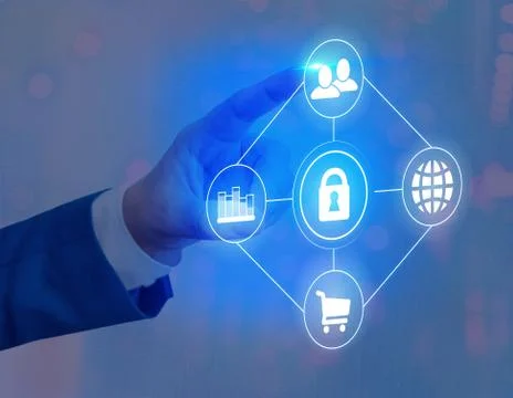 Information Computerization With Infographic Elements And Flat Icons. Latest Foto stock