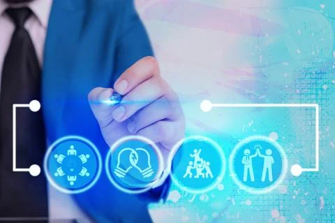 Information Computerization With Infographic Elements And Flat Icons. Latest 库存照片