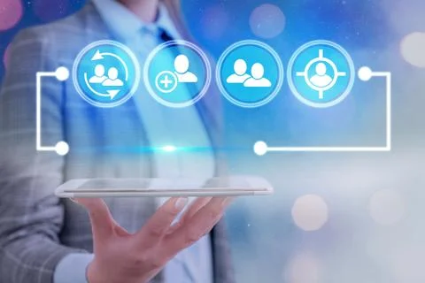 Information Computerization With Infographic Elements And Flat Icons. Latest 写真素材