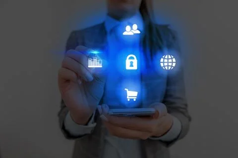 Information Computerization With Infographic Elements And Flat Icons. Latest 库存照片