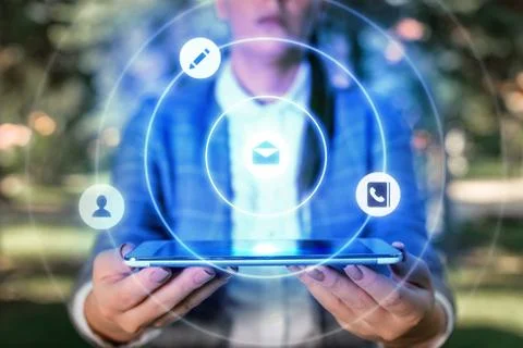 Information Computerization With Infographic Elements And Flat Icons. Latest 库存照片