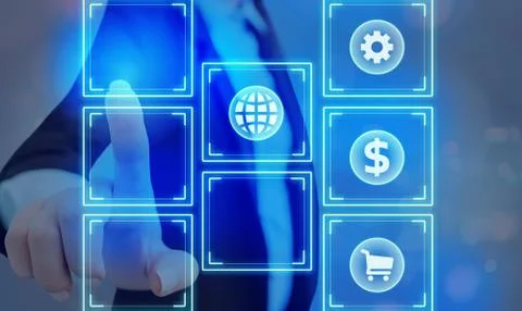 Information Computerization With Infographic Elements And Flat Icons. Latest 库存照片