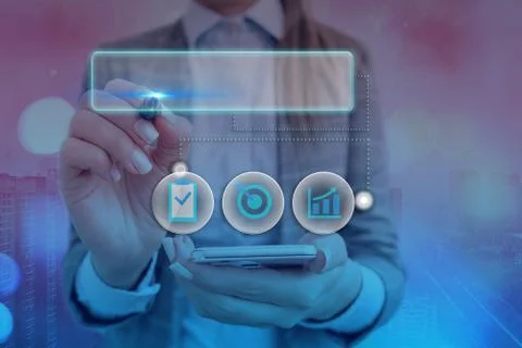 Information Computerization With Infographic Elements And Flat Icons. Latest 库存照片