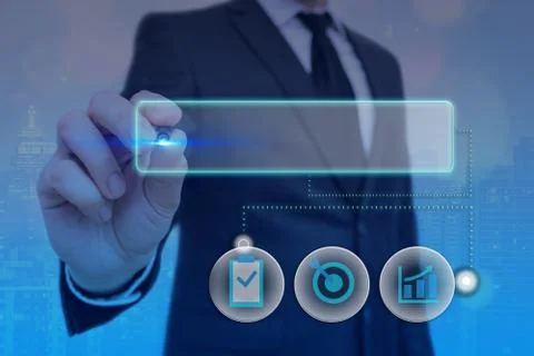 Information Computerization With Infographic Elements And Flat Icons. Latest 库存照片