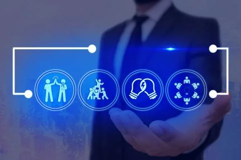 Information Computerization With Infographic Elements And Flat Icons. Latest 库存照片