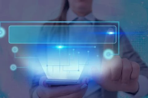 Information Computerization With Infographic Elements And Flat Icons. Latest Foto stock